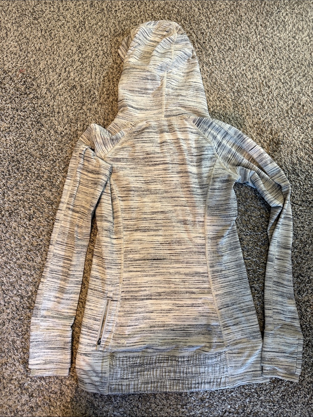 lululemon athletica Striped Purple Short Sleeve V-Neck Top - Picture 9 of 14